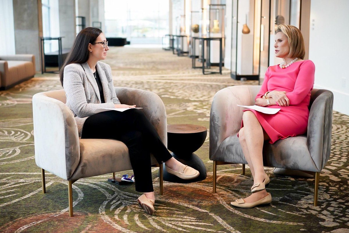 It is an honor to hear words of wisdom and encouragement for the future of #breastcancer patient care from our guest speaker for the @SSO_WICS Breakfast, Nancy Brinker, during her interview with SSO member, @SophiaKMcKinley. Thank you for your leadership!