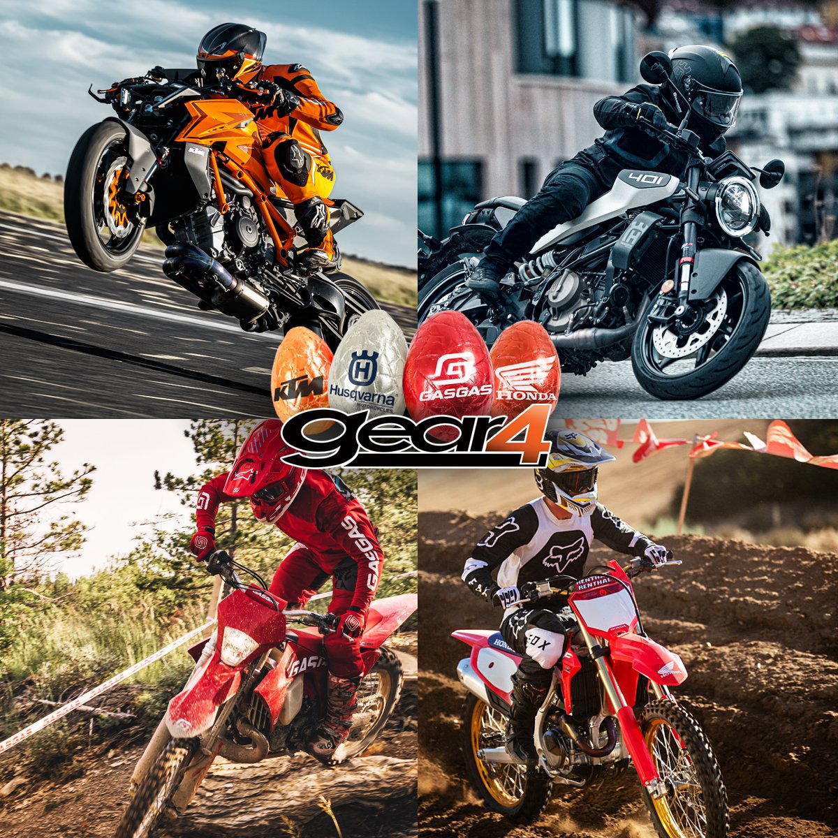 🐰EASTER BANK HOLIDAY INCOMING🐰
Whatever you're riding this Easter make sure you have what's needed, get those essentials in so you're ready to go and don't miss out!
#gear4motorcycles #bankholiday #easterbankholiday #timetoride #ktm #husqvarnamotorcycles #gasgas #hondaoffroad