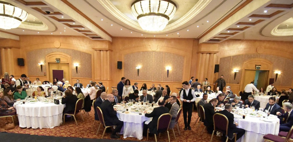 NoorRahman_IFS's tweet photo. It’s a great honour to host Lebanon’s Minister of Foreign Affairs, Minister of Industry, Minister of Energy and Minister of Public Health and Members of Parliament in the Business Seminar & Iftar held on 21 March evening. Several prominent businessmen, diplomats & Indian Diaspora also attended.
