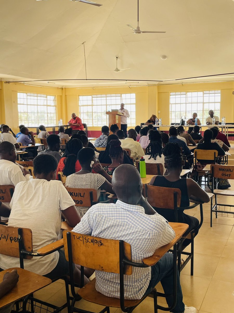 TurkanaU's tweet photo. A team from KASNEB visited Turkana University College to operationalize the MOU that had been signed earlier between the two institutions. The
KASNEB team later gave a lecture themed “Professionalism in the Eyes of KASNEB” to students.#turkanauniversitycollege,#cradleofknowledge https://t.co/rEsKRq0dNL