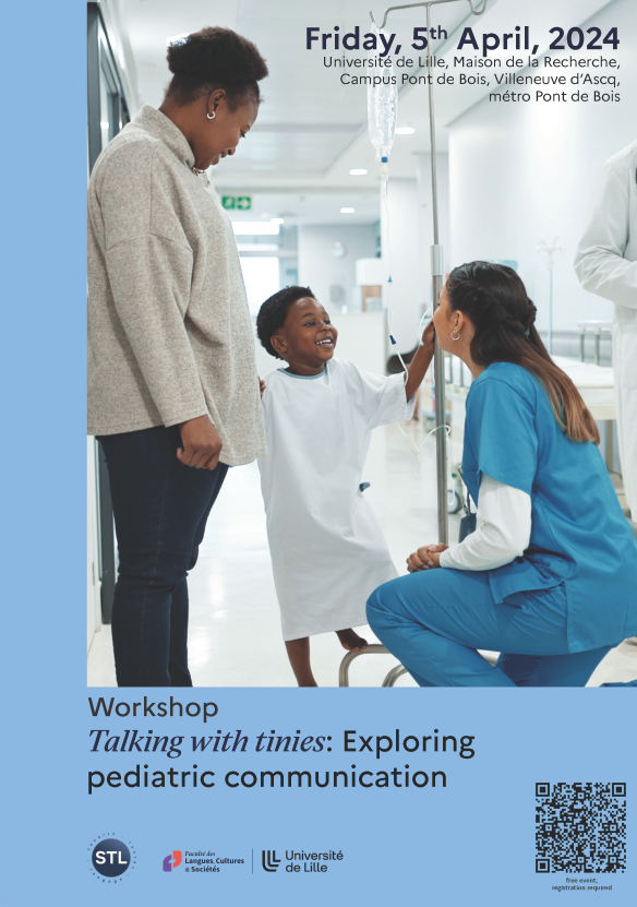 How do we communicate about and with children in healthcare settings? 
Join us for the workshop “Talking with tinies: Exploring pediatric communication” on Friday 5 April in Lille.
Check out our line-up: impact-2024.sciencesconf.org/resource/page/…
With <a href="/DepraetereIlse/">Ilse Depraetere</a>.  
@STL_ULille <a href="/medecine_ULille/">Faculté de Médecine de Lille - UFR3S</a>