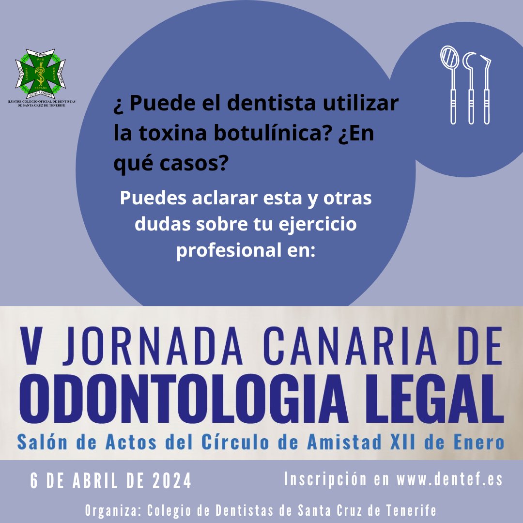 #JornadaCanariadeOdontologíaLegal #odontologíalegal #Tenerife #dentistas #jornada #faq #microfillers #ToxinaBotulínica