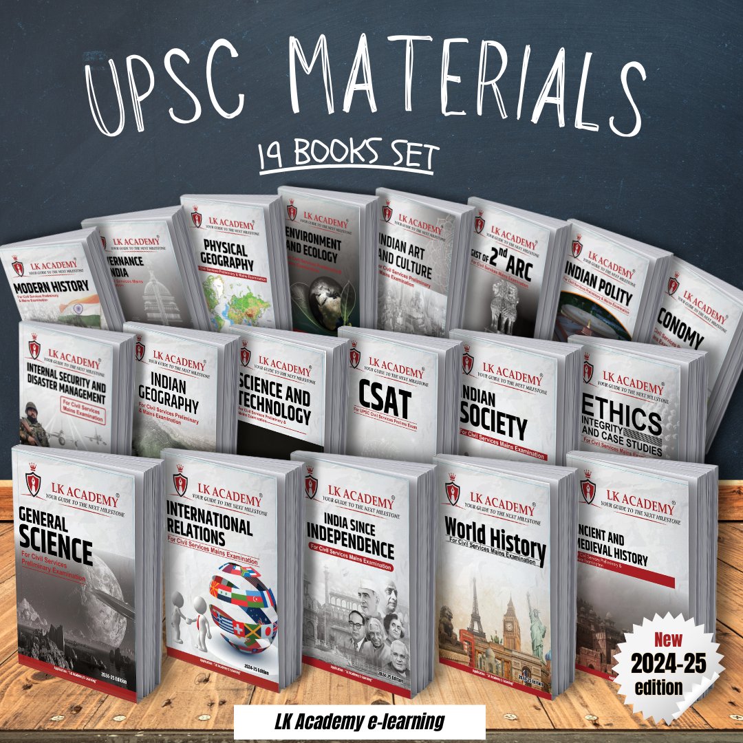 🌟 Exciting News! 🌟
UPSC Aspirants, Get Ready for the Latest Edition 2024-25 UPSC Study Materials! 📘✨
Limited Stock Available, Grab Yours Now!

#UPSC2024 #NewEdition #StudyMaterials #LimitedStock #IAS #upscias #civilserviceexams