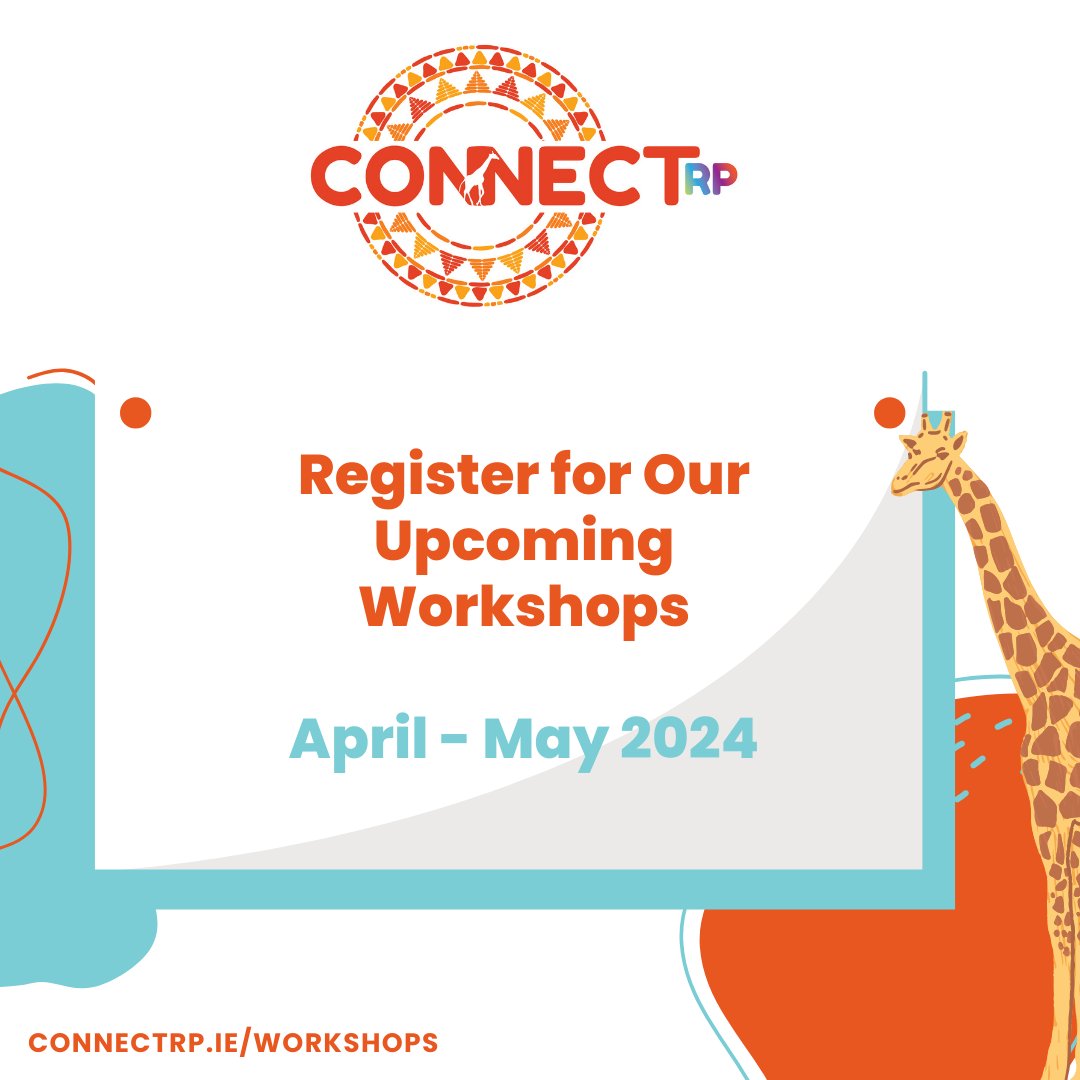 📣 Places are filling up quickly for our upcoming workshops.

If you would like to attend, please scroll visit connectrp.ie/workshops where you will be guided to the relevant registration links depending on the area you're interested in🦒

#edchatie #teachercpd