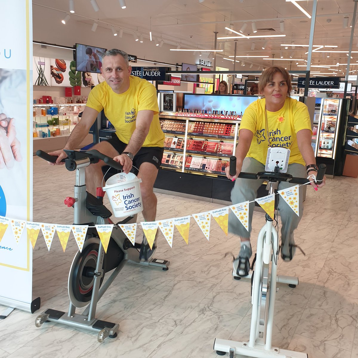 Delighted to support @IrishCancerSoc in Boots Liffervalley. I'll be cycling for the next hour.. Please support generously where ever you are today.
