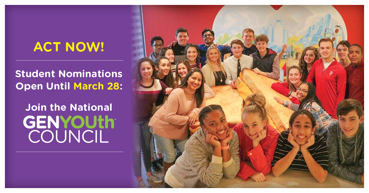 GENYOUthNow (@genyouthnow) on Twitter photo Nominations are open for the National GENYOUth Council! Adults can nominate 1 or more students in Grades 9-11 during the '24-'25 school year & students can nominate themselves or their friends! Receive a nomination form before 3/28/24 by emailing YOUthCouncil@GENYOUthNow.org! Nominations are open for the National GENYOUth Council! Adults can nominate 1 or more students in Grades 9-11 during the '24-'25 school year & students can nominate themselves or their friends! Receive a nomination form before 3/28/24 by emailing YOUthCouncil@GENYOUthNow.org!