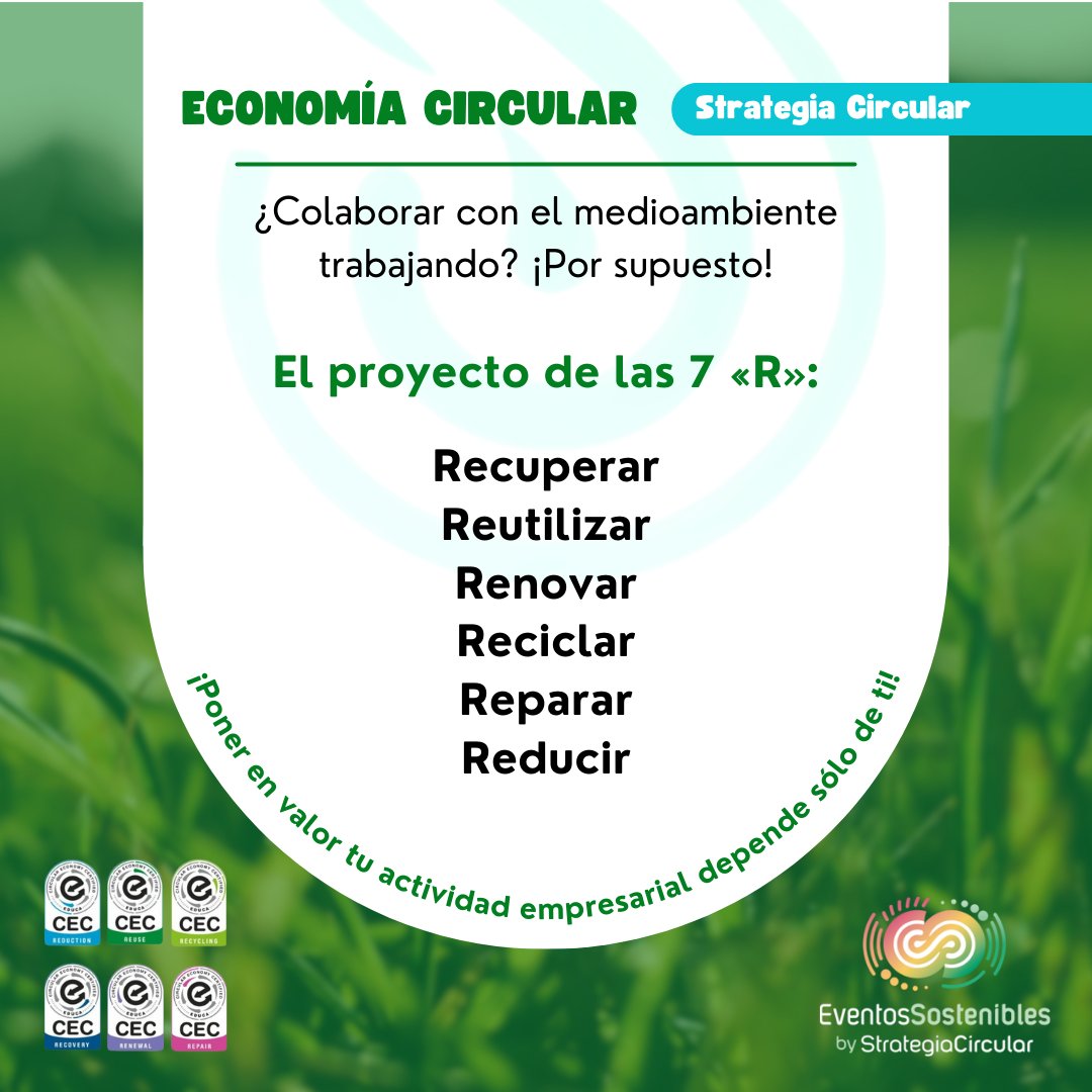 👀 ¡En #StrategiaInfinita, abrazamos la #EconomíaCircular como pilar fundamental de nuestra visión empresarial! 

¿Te sumas a este compromiso?🌱💼

Más información de nuestro compromiso en la web: strategiainfinita.com

#Medioambiente #Compromiso #Sostenbilidad