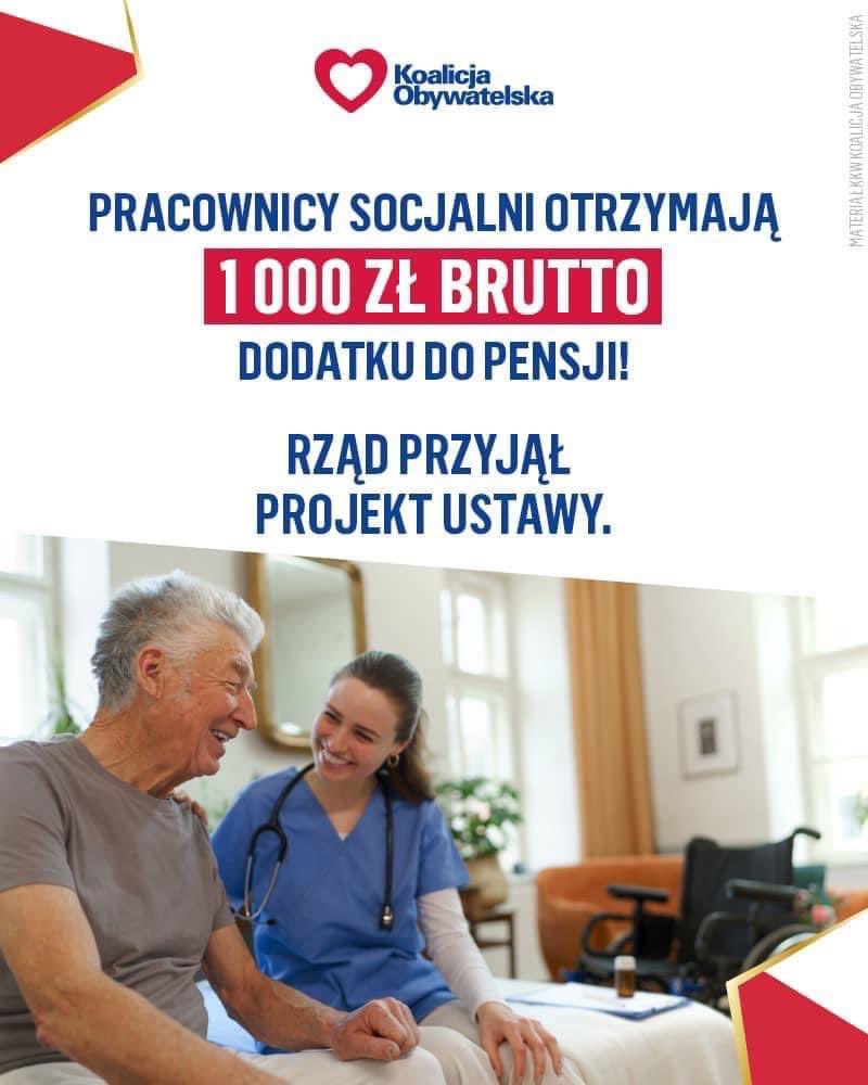 Jolanta_Den's tweet photo. Pracownicy pomocy społecznej zajmują się ludźmi zagrożonymi wykluczeniem, potrzebującym pomocy i wsparcia. To bardzo ciężka i potrzebna praca. Cieszę się, że otrzymają dodatek do pensji. Warto głosować na Koalicję Obywatelską, gdyż jej kandydaci wiedzą jak pomóc ludziom! ♥️ https://t.co/BYGQQcSRup