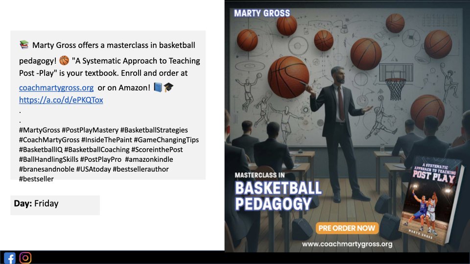 My hope for this book is that it will excite the reader and educate the basketball community about another highly successful way to play the game.  After all, this book is about post-play, not necessarily big man play, it is for all players, both male and female. And it would be