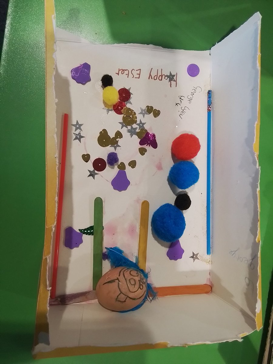 TPAYear4JB's tweet photo. A eggsellent effort from these children on their Easter display. 

Well done on a wonderful term 4JB!!! We hope you have a lovely Easter holiday, Mrs Oye and Miss Juhasz♡ https://t.co/iNaUDZvfxj