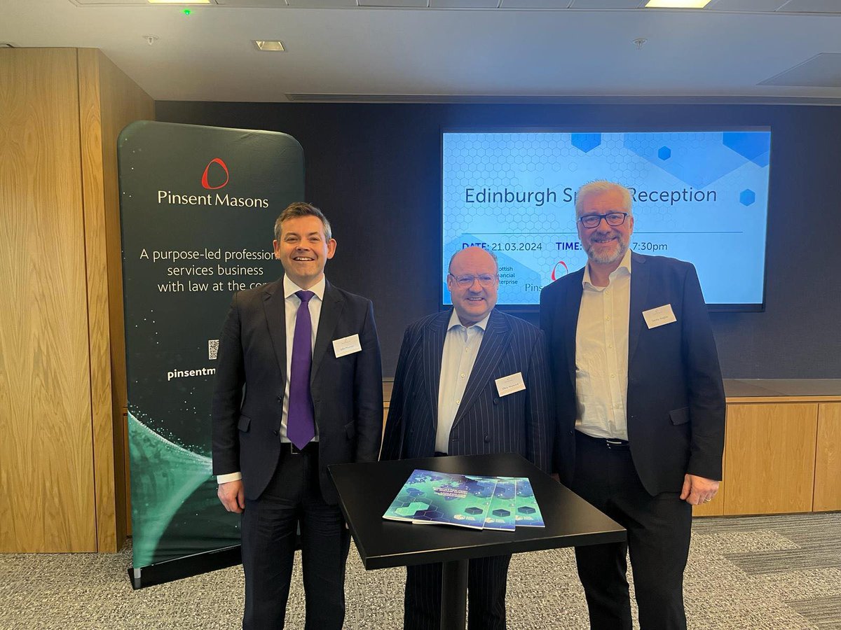 There was a real buzz around the room last night as we hosted our Edinburgh Spring Reception at Pinsent Masons’ office. A huge thank you to John Maciver and the team at @Pinsent_Masons for facilitating the reception and to Chris Hayward for delivering his insightful speech.