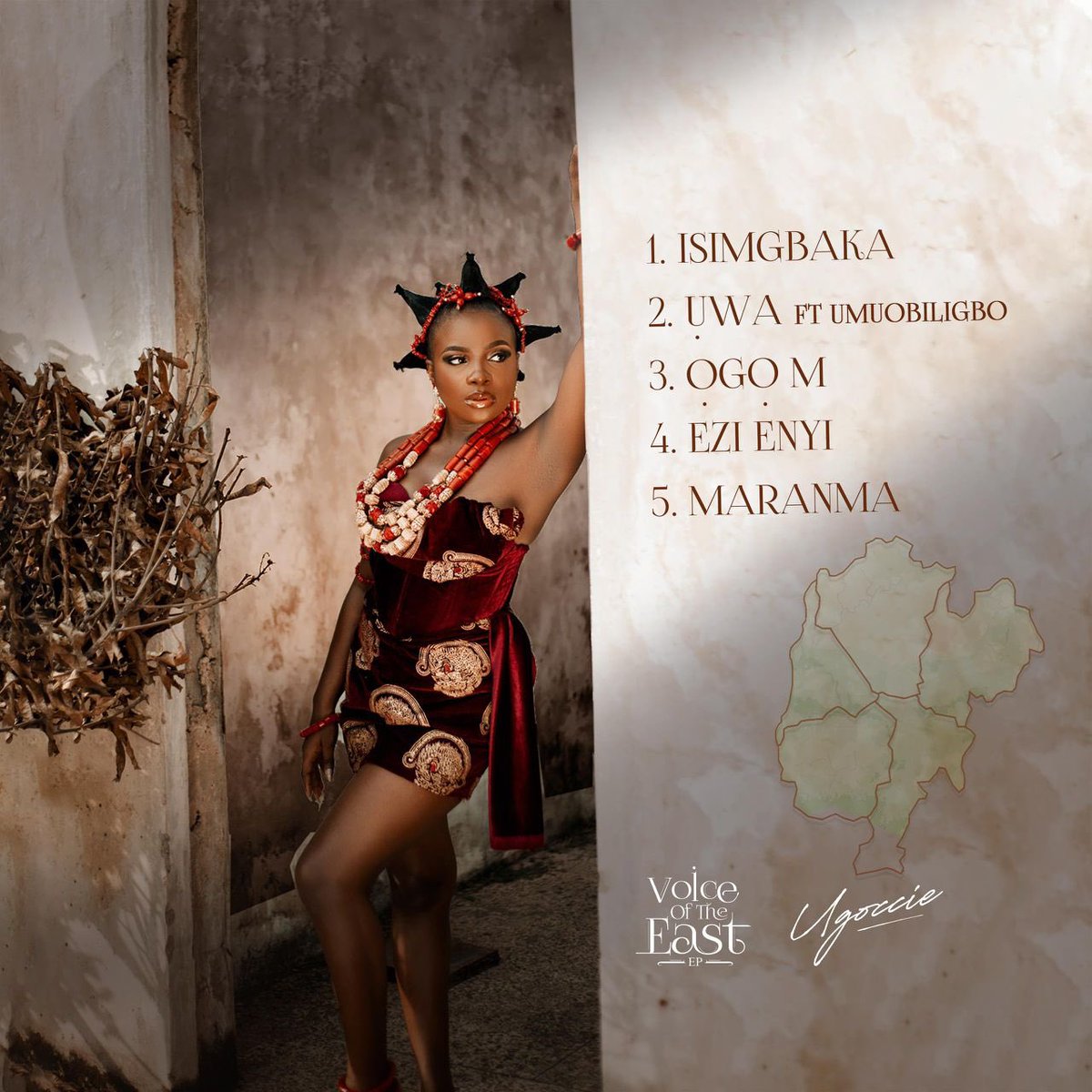 Ugoccie is representing the culture of the East in her new EP, Voice of the East #VoteEP . Can't wait to hear the feature with Umuobiligbo, it's going to be a musical masterpiece! 🌟