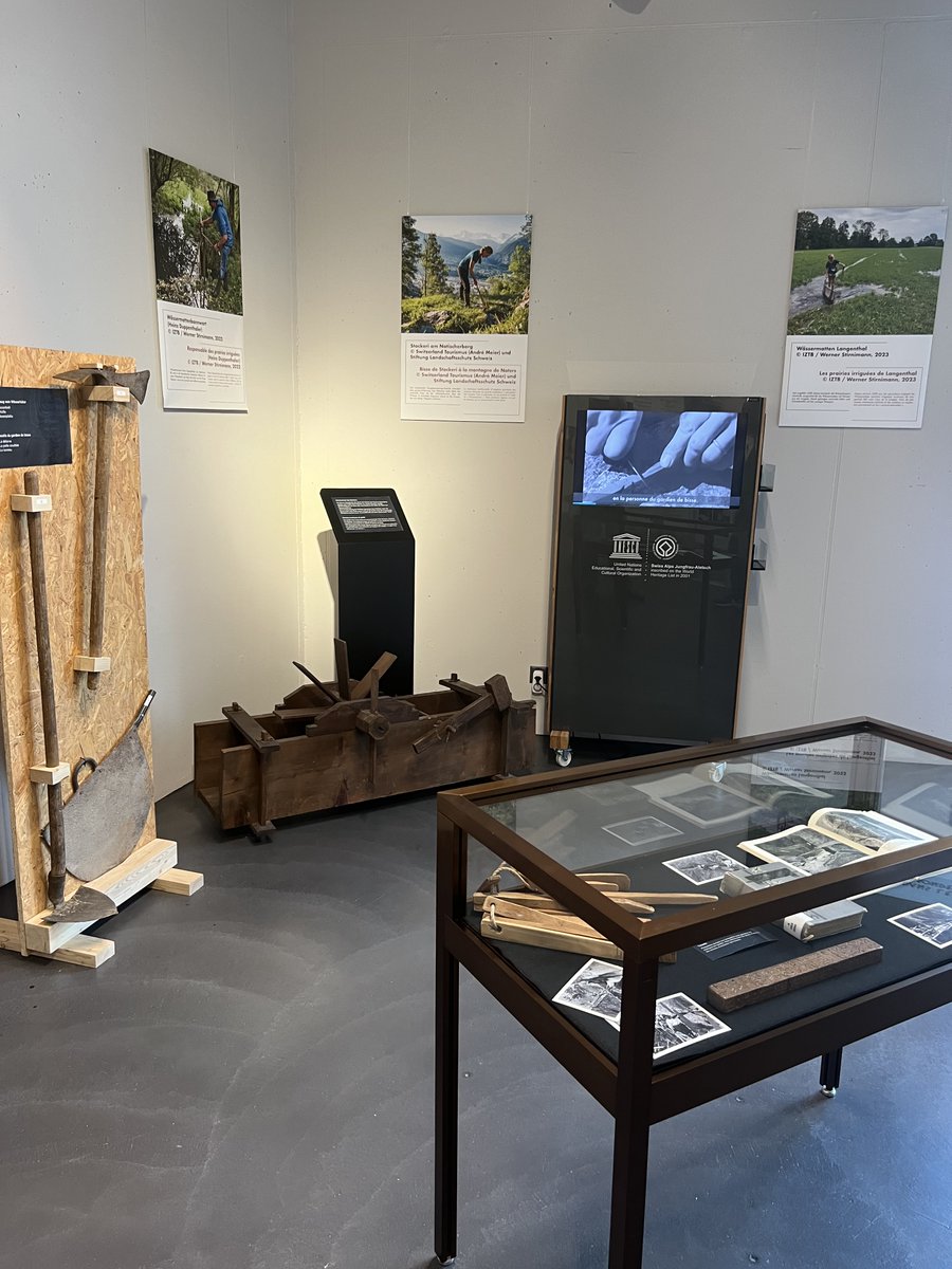 Die Sonderausstellung «Traditionelle Bewässerung», die dank der Unterstützung des Musée des Bisses derzeit im WNF angeboten wird, bietet spannende Einblicke in die traditionellen europäischen Bewässerungstechniken und deren gemeinschaftliche Organisationsformen.