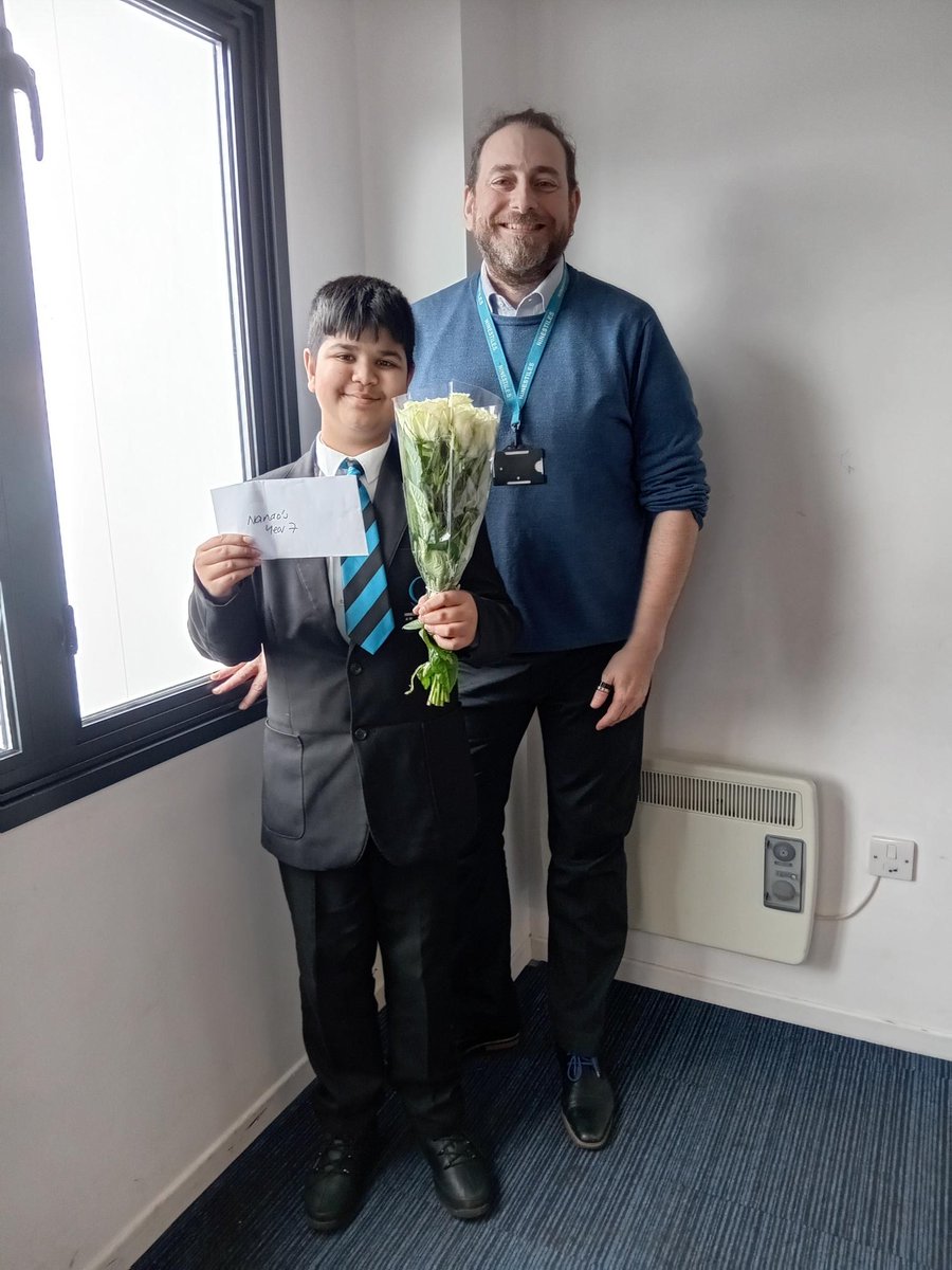 Congratulations to Shaan in Year 7, who won a Nando's voucher this morning for his excellent attendance this term. He's one of 5 lucky winners from this term's competition. #everydaycounts