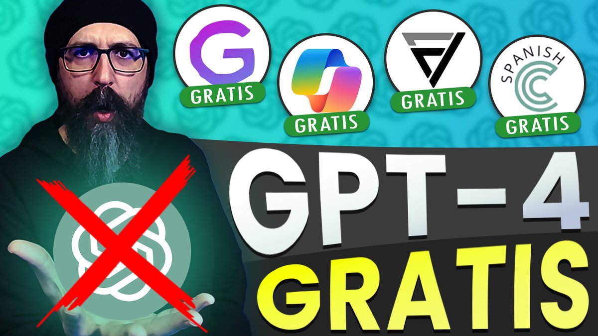 Si quieres utilizar GPT-4 tienes que pagar los 20$ que cuesta ChatGPT Plus Por eso en este video te enseño 4 NUEVAS FORMAS de usar GPT 4 GRATIS ➜ youtu.be/OYK6fuA9_FY ❤️ ¡Déjate 1 like si te sirvió de ayuda!