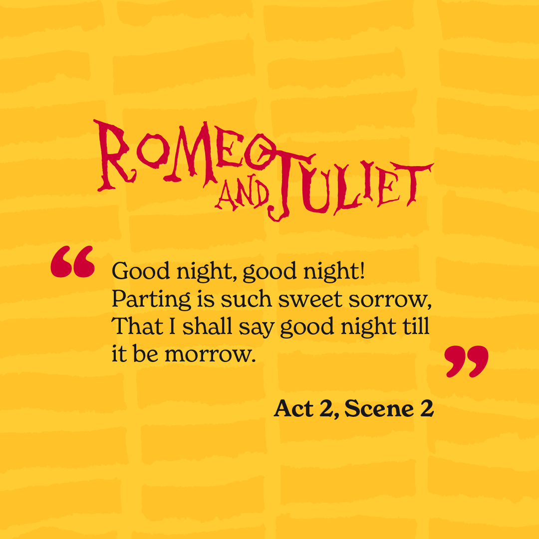 This quote from Romeo and Juliet is exactly how I feel every Sunday evening tbh! 😢👻 But you can beat the Sunday Scaries by making sure you’ve got a nice visit to see Illyria to look forward to. 🎭 Check out our website for the info! 💻