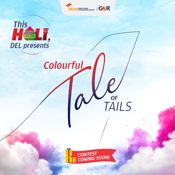 The #ColourfulTaleOfTails contest goes live tomorrow! Are you ready to participate and win exciting prizes? Stay colourfully tuned! Follow #DelhiAirport and tag 3 friends to participate too. #HoliContest #ContestAlert