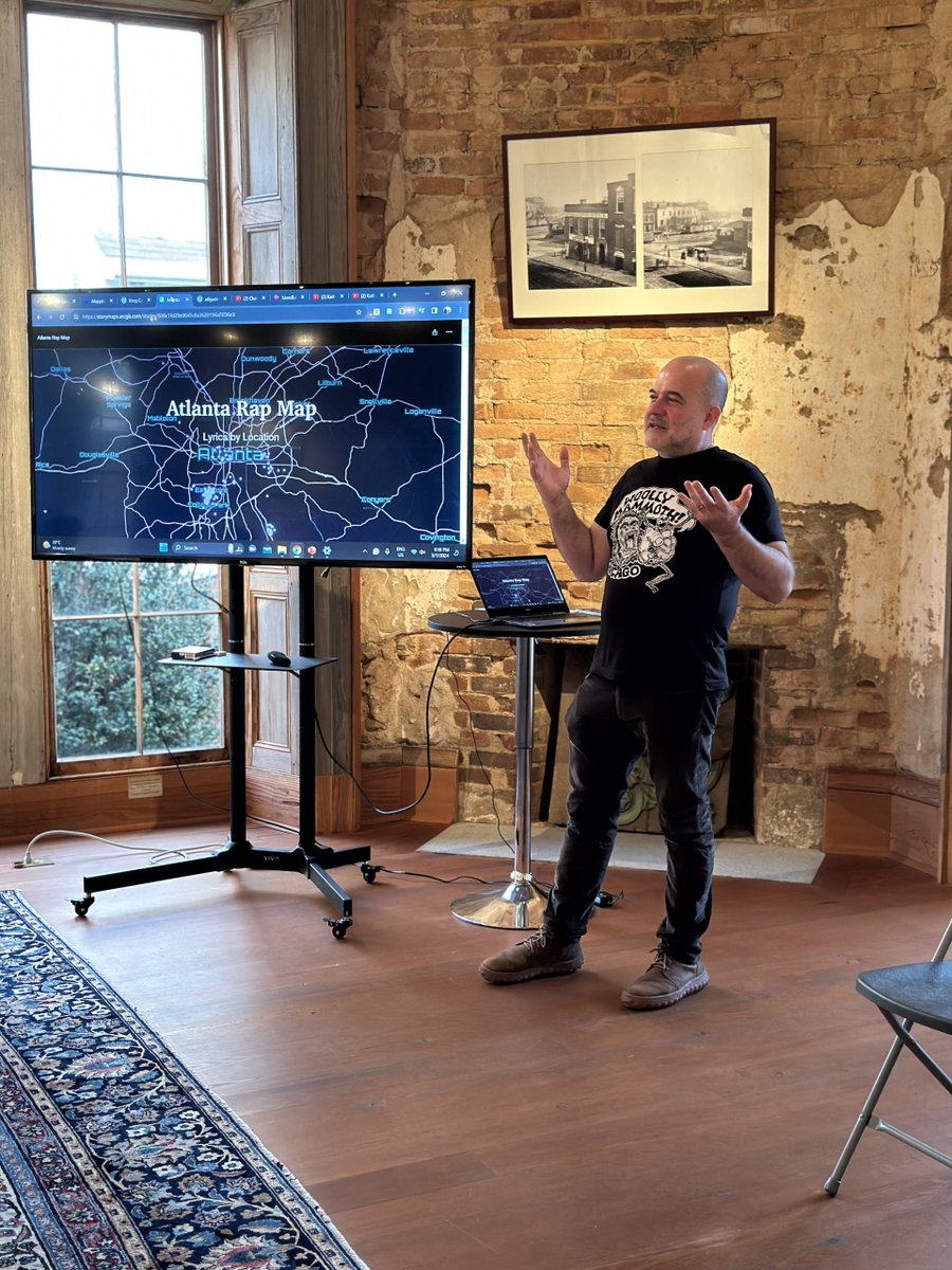 EPICProgramGSU's tweet image. EPIC students and staff participate in some epic opportunities! Brennan Collins and Abhik Banerjee presented at the Phoenix Flies event. "Locating Culture Through Taste" mapped the history and influence of South Asian cuisine in the Atlanta metropolitan area.