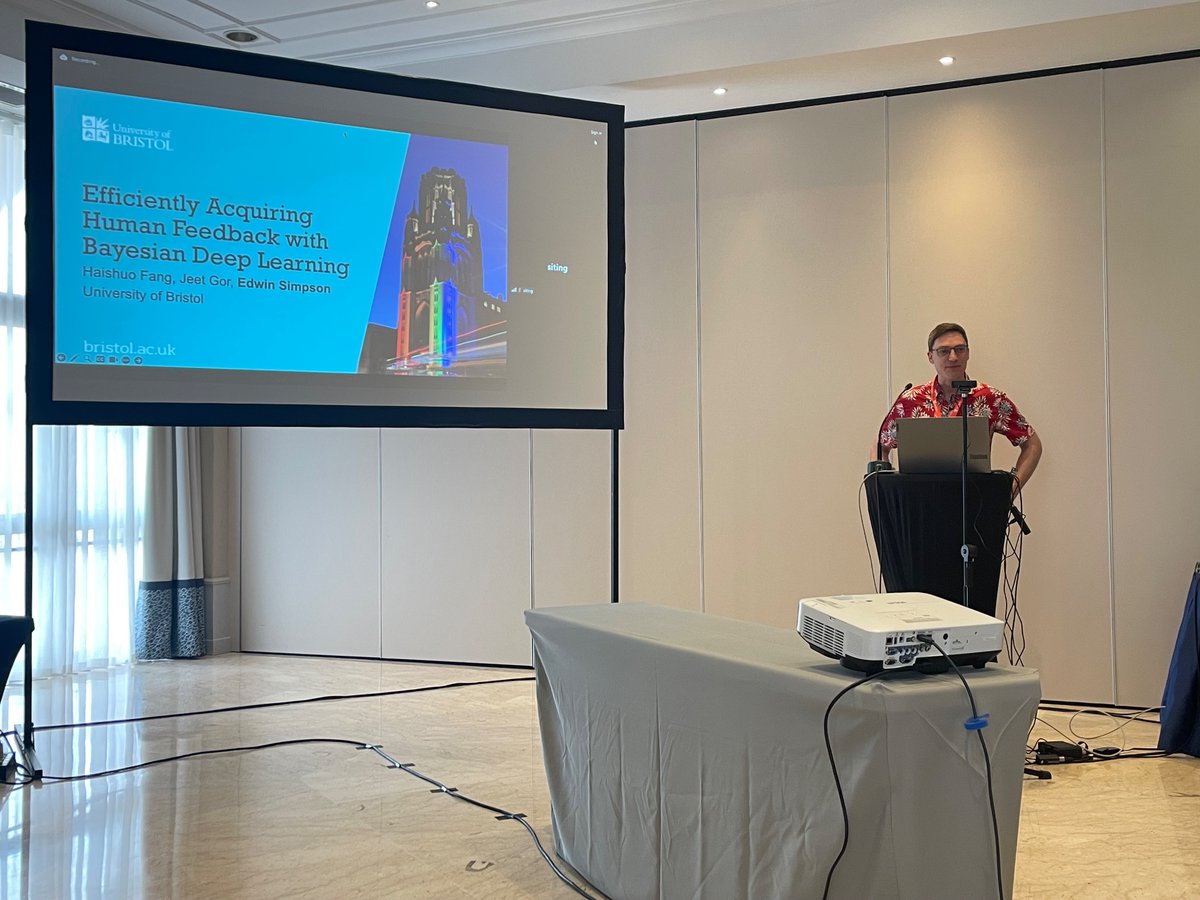Next, Bayes! 😎

Edwin Simpson’s talk: Efficiently Acquiring Human Feedback with Bayesian Deep Learning