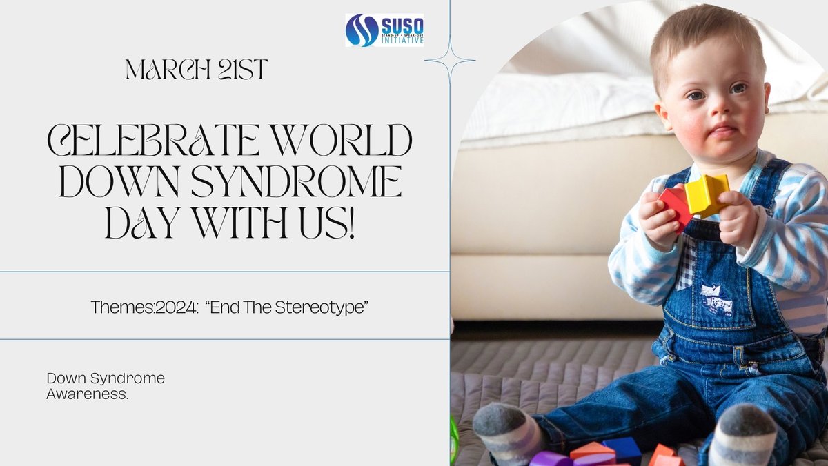 world  down syndrome day
With the 2024 Theme; End the stereotypes . Without doubts, stereotypes are harmful, more so, people with down syndromes and intellectual disabilities are treated very badly or even abusedEndthestereotype
#nodiscrimination
#standupspeakout