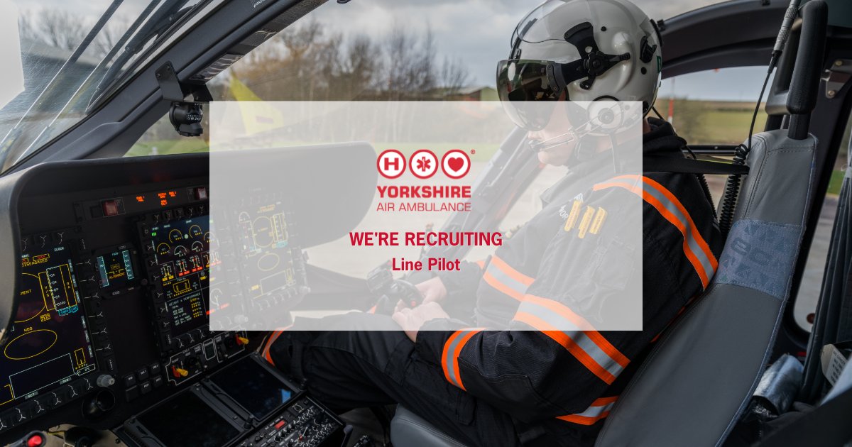 We are seeking to recruit a Line Pilot who, under the direction of our Chief Pilot, will be responsible for the command &amp; operation of one of our Airbus H145 D3 helicopters. 

Visit yaa.org.uk/contact-us-car…

Deadline: Sunday 7th April 2024, 5 pm. 

#Pilot #Helicopters #Aviation