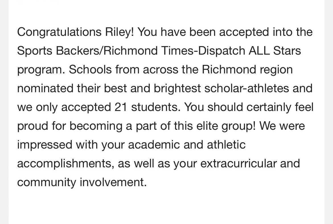 riley_humphries's tweet photo. Still training hard! So excited that I was selected for the @RTDNEWS and Sports Backers All Stars Program for 2024-2025! I’ve always put academics first and being recognized as a scholar athlete is important to me. @RTDSports @DefyGENETICS @wesiiifbr @CBS6SportsSean @PG_athletes https://t.co/O2MDysP97B
