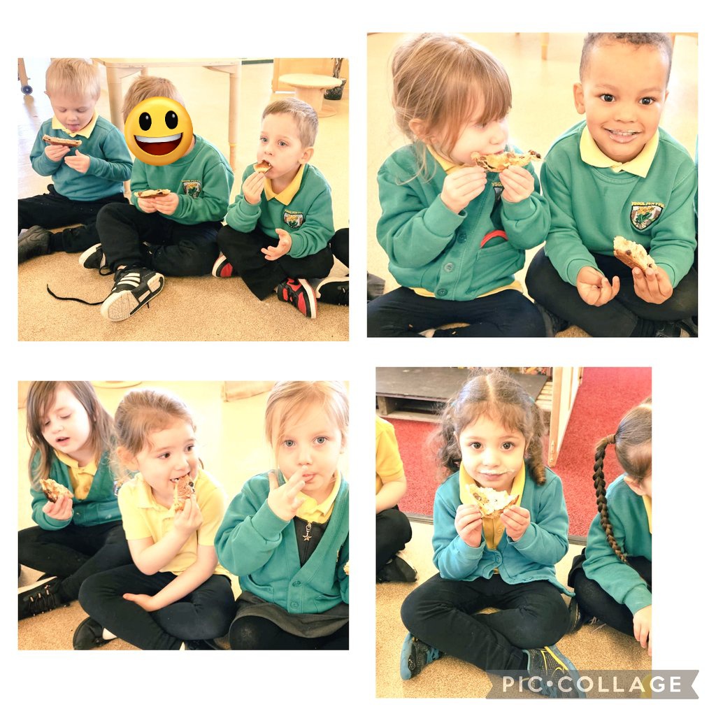 Gweithgareddau Pasg a blasu byns y groes. 🐰🐣 Easter activities and tasting hot cross buns.🐣🐰