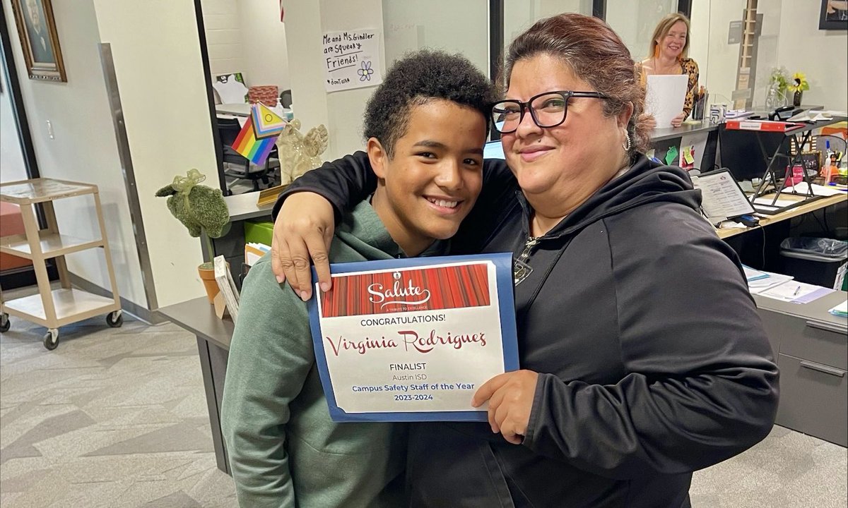 Congratulations to Security Monitor Virginia Rodriguez, Sgt Kevin Wooden, and Sgt Val Barnes for being named as Finalists for @AustinISD’s Campus Safety Staff of the Year!! @MurchisonMats @InternationalHS @NortheastECHS