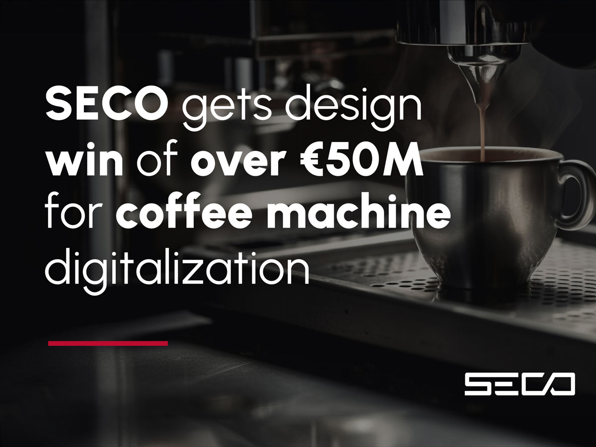 SECONorthernEU's tweet photo. SECO gets design win of over €50M for coffee machine digitalization https://t.co/yNCuHUFBEG https://t.co/jqmjLAvaBP