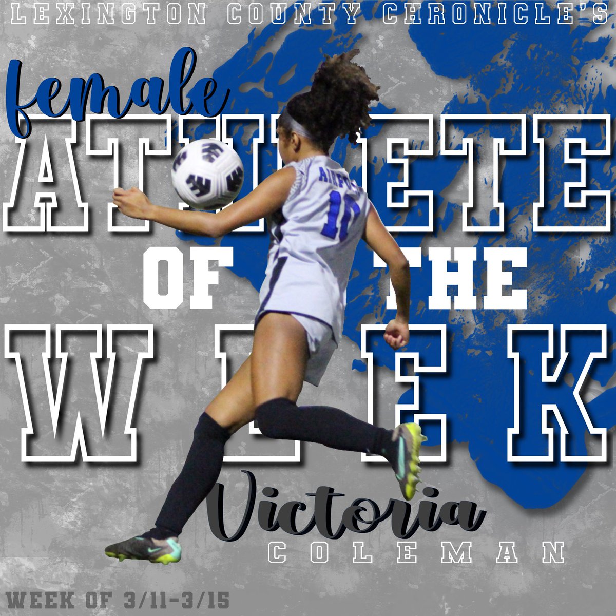 Congratulations to Victoria Coleman for winning Lexington County Chronicle’s Female Athlete of the Week for the week of 3/11-3-15/24 due to her outstanding performances during last weeks games! @LexingtonTwo