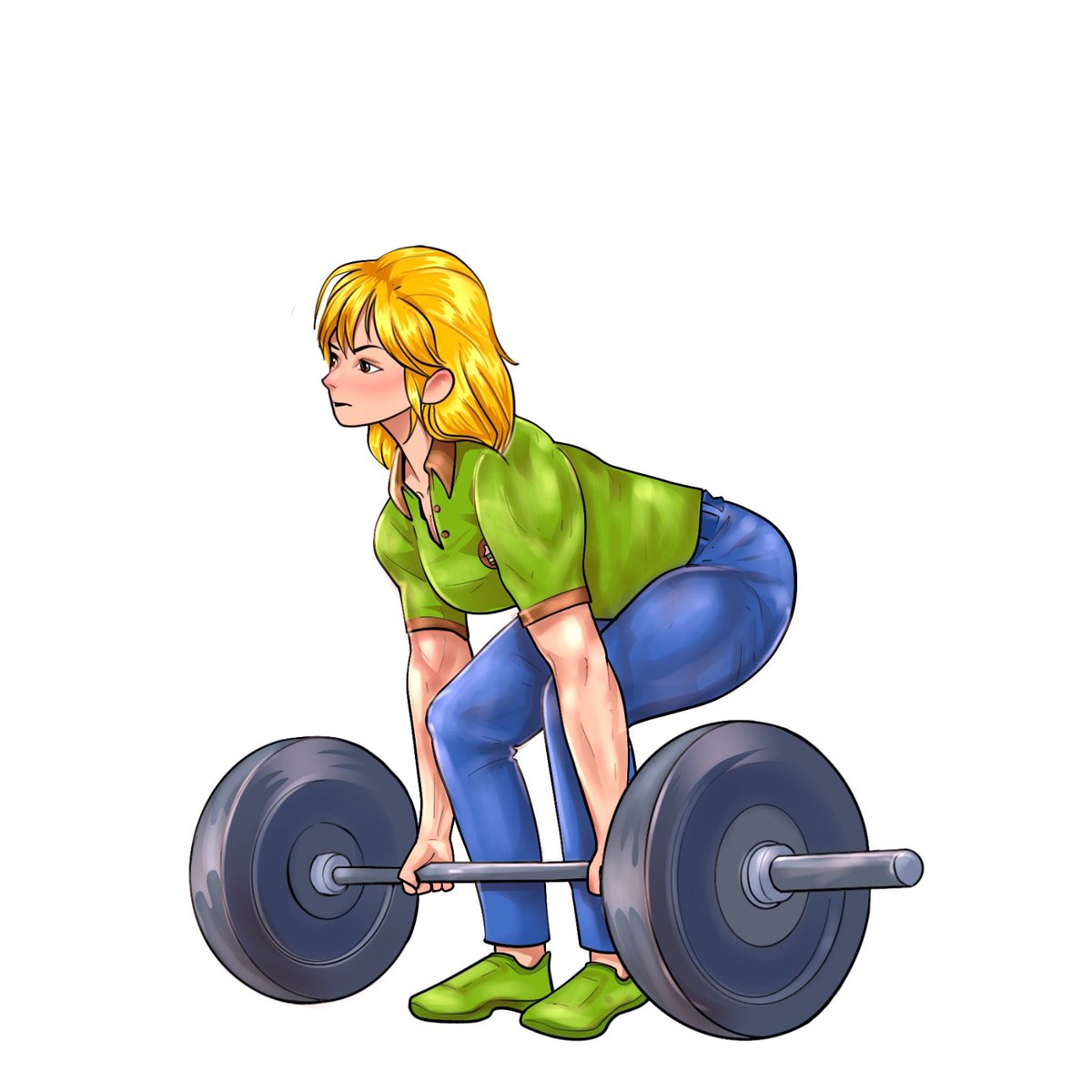 This is an interesting commission art I received yesterday, and do like their take on my OC Julie Barb.  Looking small compared to now, but this is her starting her bodybuilding journey.

Made by <a href="/bunny_tk94/">Arnika Charles 2.0</a>