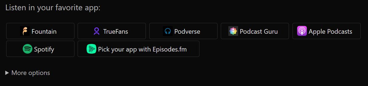 Podhomefm's tweet photo. We are adding some features to our Podhome websites (the website you get automatically for every #podcast you host on Podhome). Amongst others, a button for listeners to pick their favorite app through https://t.co/jhLNrZcChm https://t.co/jfYS0tc3ev