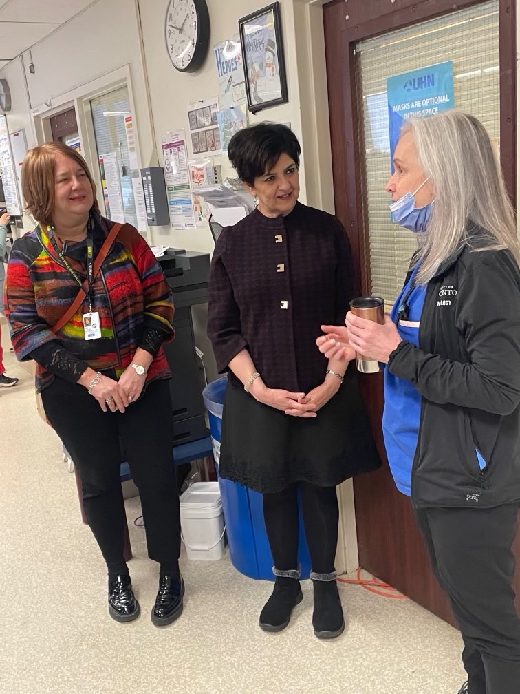 Today UHN's Toronto Western Hospital welcomes <a href="/KarimaVelji/">Karima Velji</a>, Chief of Nursing <a href="/ONgov/">Ontario Government</a>, to meet frontline nurses and tour the Neurovascular, General Internal Medicine (GIM) inpatient units and MSICU/NICU!