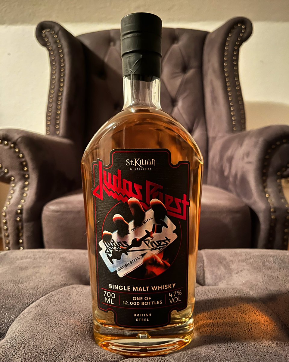TimmoGermany's tweet photo. Coming soon for the next WhiskyTime: The @StKilianDist Heavy Metal Edition โJudas Priest - British Steelโ, matured in Ex Bourbon and American White Oak Casks ๐ฅ
#germanwhisky #germansinglemalt #whisky #singlemalt #whiskytime #whiskytim #whiskytasting
(Unpaid Promotion) https://t.co/nXC9XjFVGW