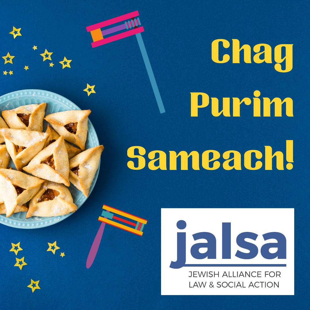 Chag Purim Sameach! Wishing you a joyous Purim this weekend! @JALSA_boston's President & CEO, Cindy Rowe, says her favorite flavor of hamentaschen is prune. Reply with your favorite! #Purim #HappyPurim #ChagPurimSameach #ChagSameach #mapoli #bospoli