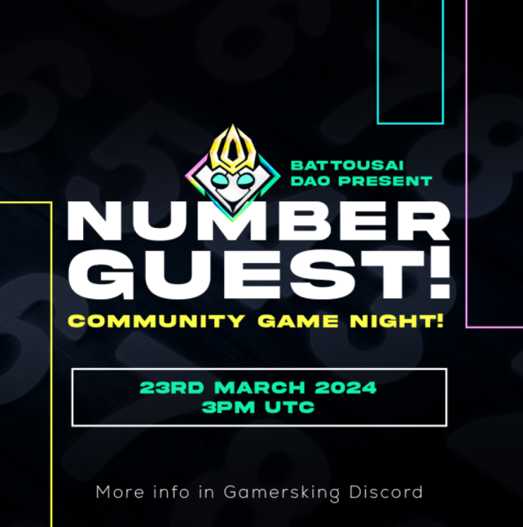 Our DAO member choose to play this today!
All invited to join at discord.gg/5s5tYCGkex
$GKING gonna be put on the table for this.
Are u good enough to guess the number?