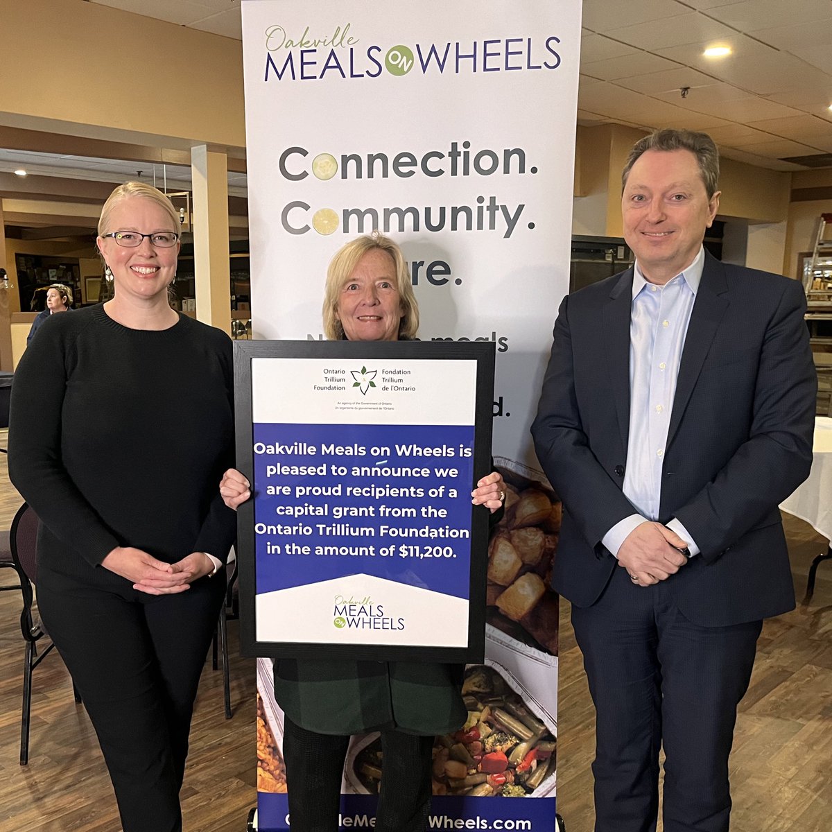 On behalf of @fordnation and @ONTrillium I am happy to help announce continued funding for @OakvilleMeals Thank you to all the volunteers that make this crucial food delivery service for helping the most vulnerable in our community.