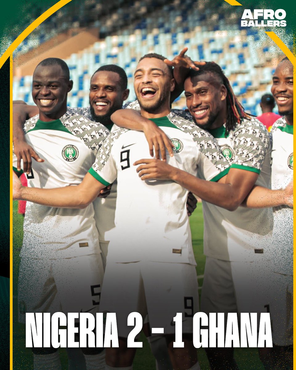 This is Nigeria’s first win over Ghana in 18 years. 🇳🇬🦅
