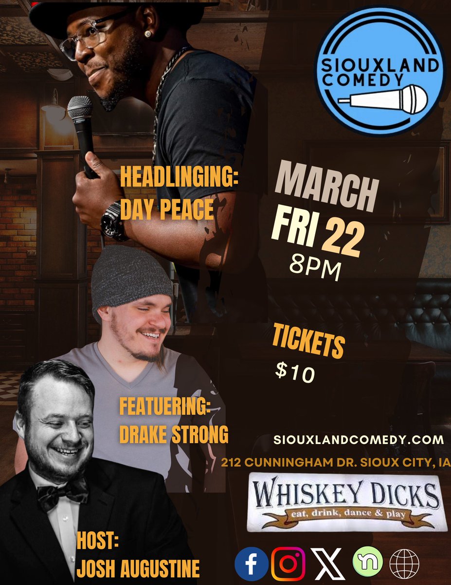 I'm featuring for this show in Sioux City Tonight with @daypeacecomedy for <a href="/ComedySiouxland/">Siouxland Comedy</a>