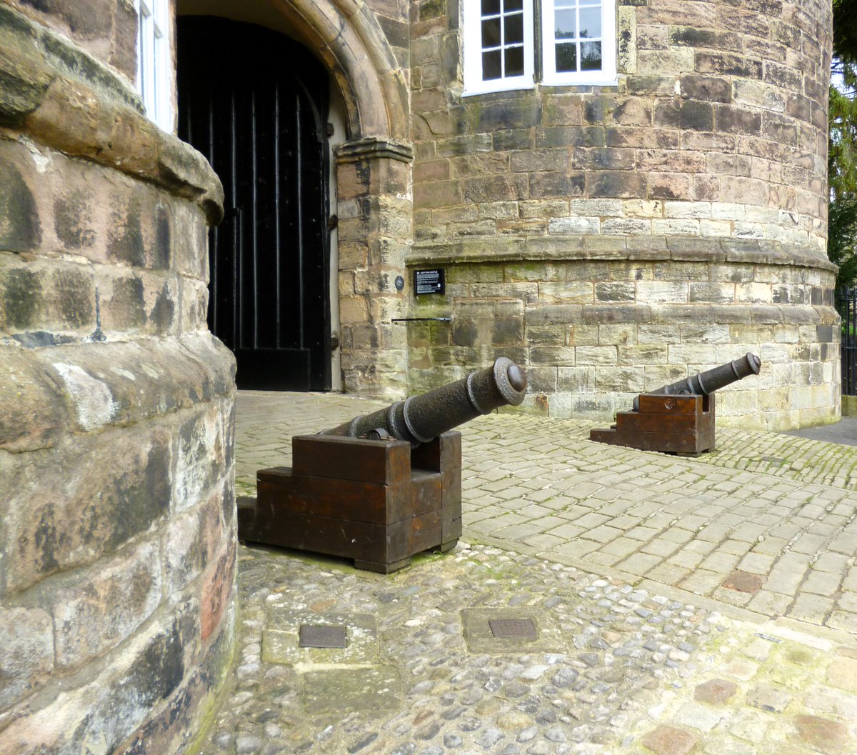 The entrance to Skipton Castle.