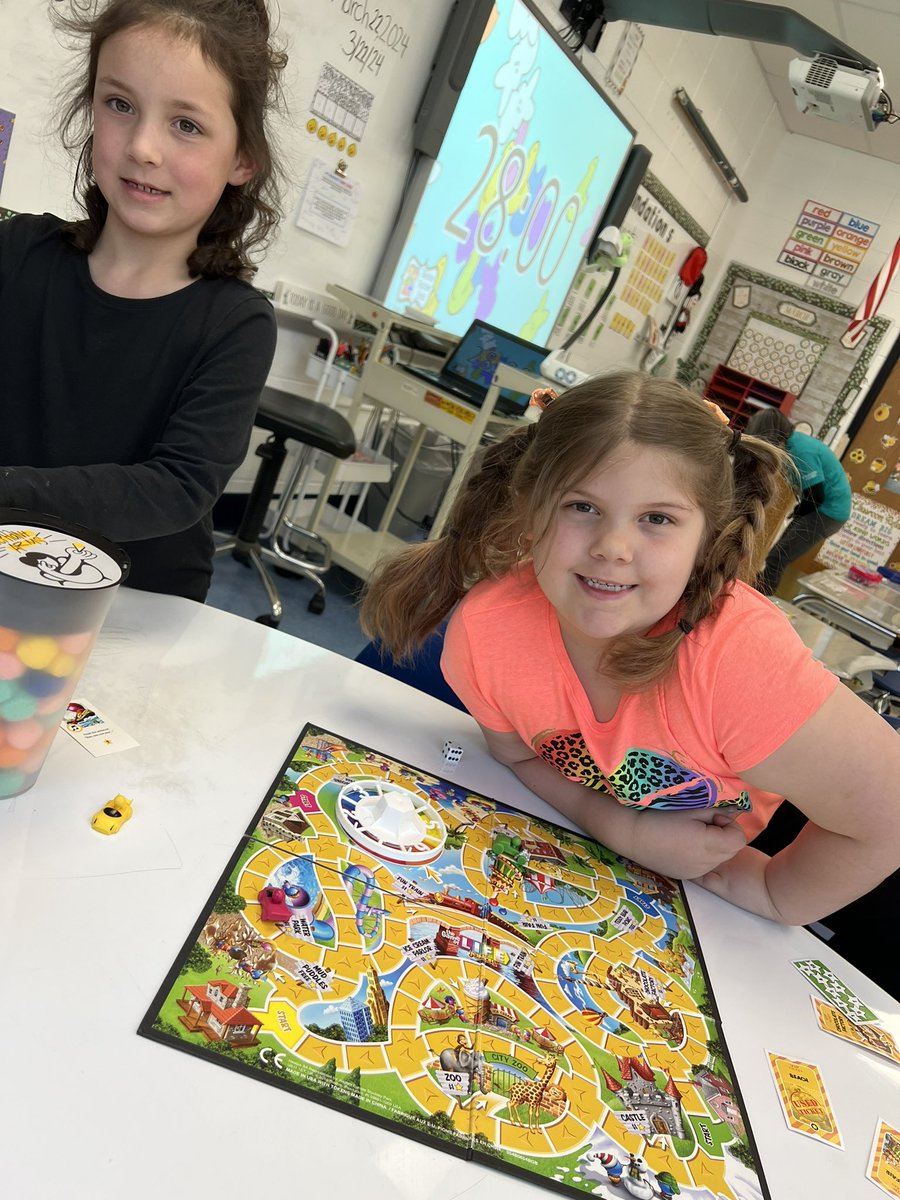 After filling up our donut jar for positive classroom behavior, students voted for a board game party! These kiddos had a blast sharing their favorite board game with their classmates! @MissSprattCMS @CMSmtolive @NicoleMusarra @ashleylopez210