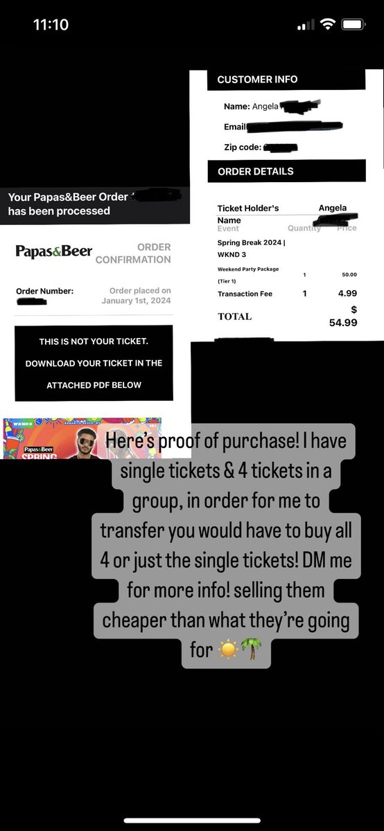angdababy's tweet photo. Anyone tryna buy papas &amp; beer SB tickets ? We aren’t going anymore 💔DM me for more info! Can show all emails for proof but serious inquiries only please 🌴☀️ #papasandbeer #springbreak #ticketsforsale #papastickets #springbreaktickets #rosarito https://t.co/4MCIruhrOe