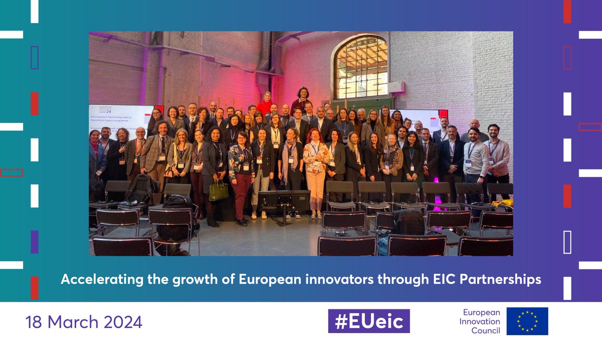 laura_siso's tweet photo. It was a pleasure to attend the event ‘Accelerating the growth of European innovators through EIC Partnerships’ in the framework of #EICsummit.
Thanks to @eura-ag and @thecollidertech for the opportunity.
#EUeic  #innovation #deeptech #startups #spinoff https://t.co/N385rdugkb