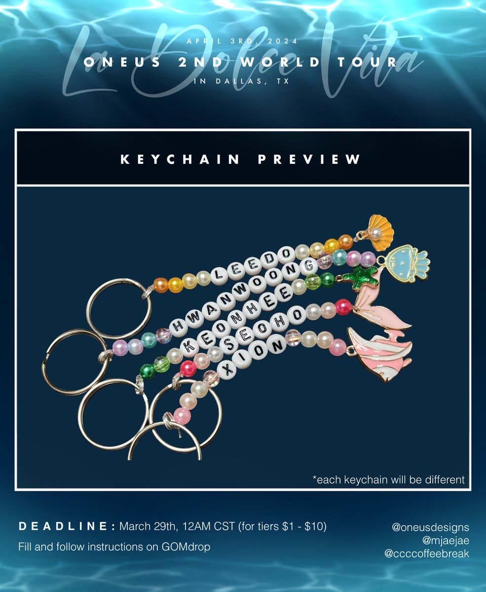 yeehawwithus's tweet photo. Tier goodies final reveal!
It’s not too late to join our banner project for Oneus in Dallas!
Tiers $1, $5, and $10 are still available!!
Tier $25 is SOLD OUT!!
.
Shipping for tier goodies is also available!! https://t.co/MrumfPodQe