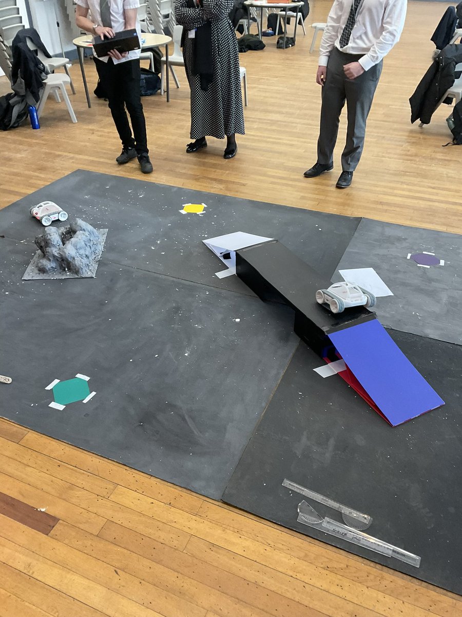 emcfarlane_'s tweet photo. An incredible day of trying to programme the new @SpheroEdu robots to navigate our ‘moon surface’ 🌕. A big well done to @KingsmeadOnline for taking the win, and to all the students involved in the day! @JohnTaylorMAT #STEM #JTMAT #ChallengeDay #MoonChallenge https://t.co/8ZqGaKBbwq