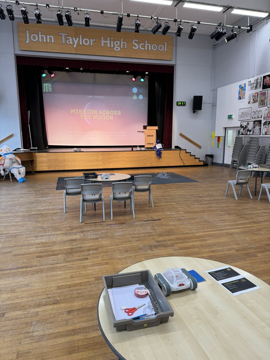 emcfarlane_'s tweet photo. An incredible day of trying to programme the new @SpheroEdu robots to navigate our ‘moon surface’ 🌕. A big well done to @KingsmeadOnline for taking the win, and to all the students involved in the day! @JohnTaylorMAT #STEM #JTMAT #ChallengeDay #MoonChallenge https://t.co/8ZqGaKBbwq