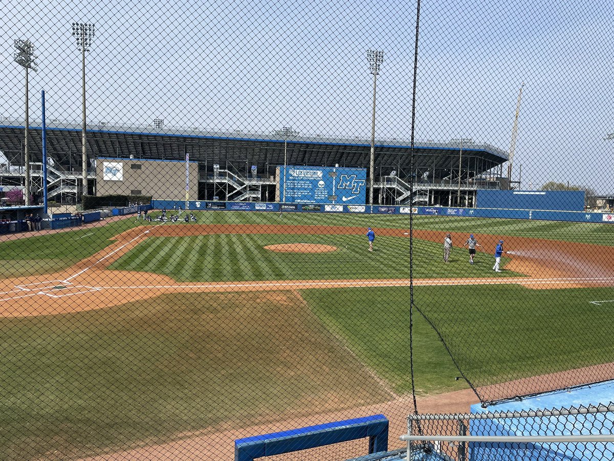 ChrisBrandon17's tweet photo. Beautiful game day for @MT_Baseball @MT_Promotions https://t.co/p8f8hMJIkx