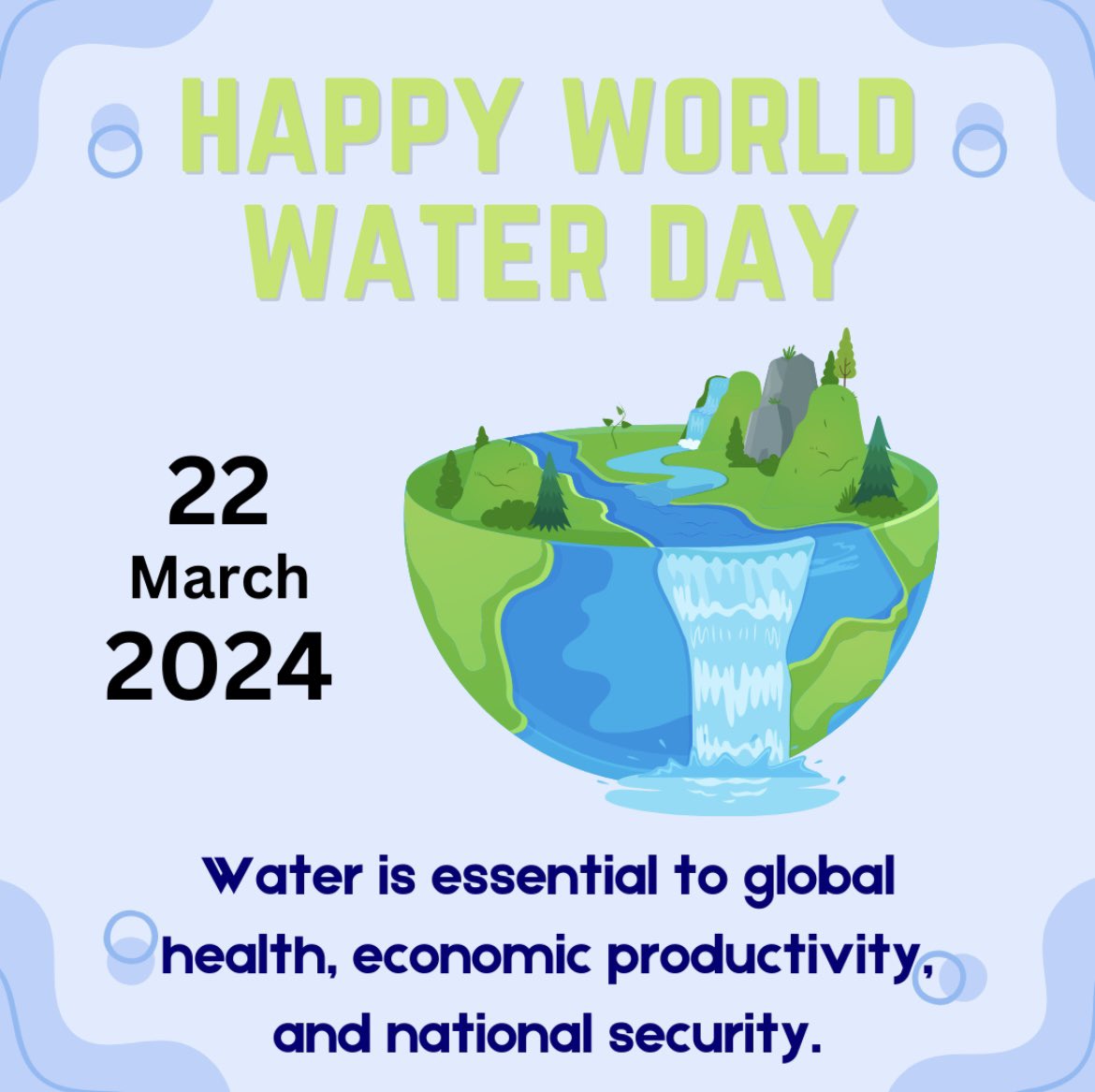 💧 Happy World Water Day! Let's cherish this life-giving resource and work together towards a sustainable future for clean water access for all DC residents. 💙 #WaterIsLife