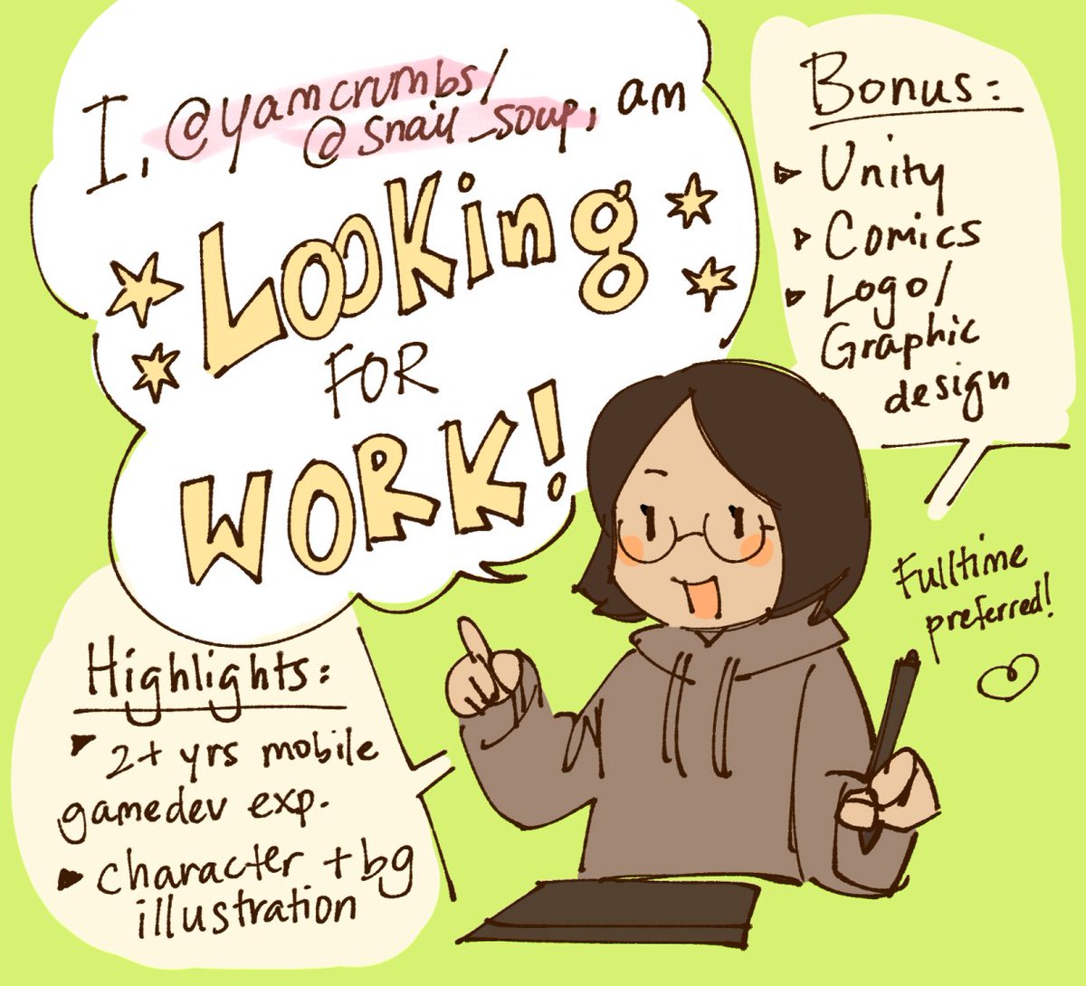 hello, I am now looking for work! 👋

🍅US based (+open to relocation)
🥕optimally fulltime studio work but open to other opportunities!
🍠2+ yrs cozy gamedev experience but eager to branch out into new genres

portfolio/contact: https://t.co/E6LO56lbdG

🧵of some pieces below! 