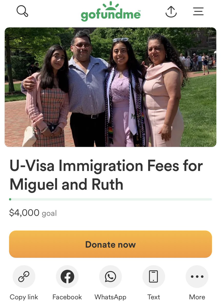 FlorSelena_'s tweet photo. Hello everyone ๐ฅน I am currently raising funds for my parents who are in the process of trying to submit their paperwork for a U-Visa. Please share as widely as you can ๐ฅน๐ซถ๐ฝ I greatly appreciate your support
https://t.co/s0Y4V1tzOL https://t.co/u97dIrgNMW